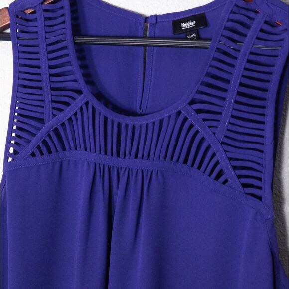 Mossimo Sleeveless Cutout Top Purple XXL Modern Basic Essentials - Picture 3 of 8